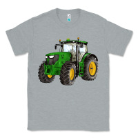 Heather Grey western farm tractor Classic Tee - Artiststas