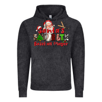 Vintage Black santas favorite baseball player Vintage Hoodie - CowGirlArtShop