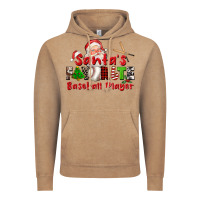 Vintage Coffee santas favorite baseball player Vintage Hoodie - CowGirlArtShop