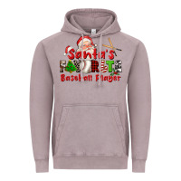Santas Favorite Baseball Player Vintage Hoodie | Teevron