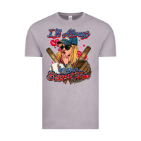 Vintage Zinc I'll always be your biggest fan Baseball Vintage Tee - HowdyJamesFarm