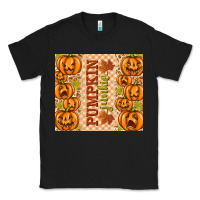 Black Fall Pumpkin Junkie Classic Tee - texasbilliewilder
