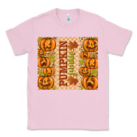 Bubblegum Pink Fall Pumpkin Junkie Classic Tee - texasbilliewilder