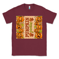 Burgundy Fall Pumpkin Junkie Classic Tee - texasbilliewilder