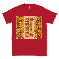 Red Fall Pumpkin Junkie Classic Tee - texasbilliewilder