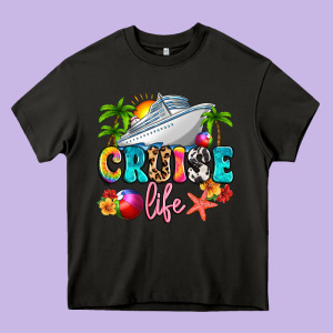 Cruise Life Heavy Core Tee Designed By Artiststas