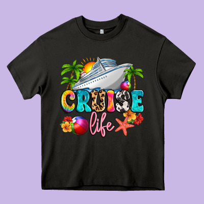 Cruise Life Heavy Core Tee Designed By Artiststas