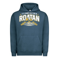 Pigment Midnight Navy Roatan Honduras Souvenir Roatan Gift Travel Urban Hoodie - trangStudio