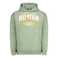 Pigment Oil Green Roatan Honduras Souvenir Roatan Gift Travel Urban Hoodie - trangStudio