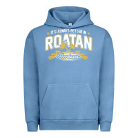 Pigment Pebble Blue Roatan Honduras Souvenir Roatan Gift Travel Urban Hoodie - trangStudio