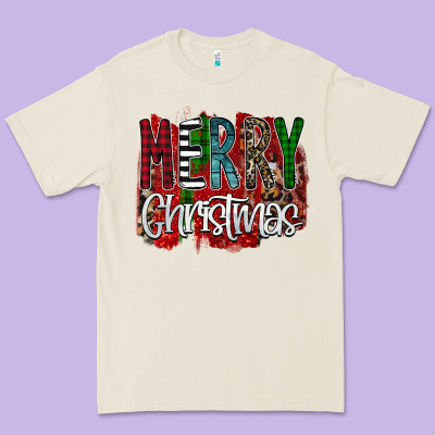 Merry Christmas Buffalo Plaid Leopard Premium Tee Designed By Bettercallsaul