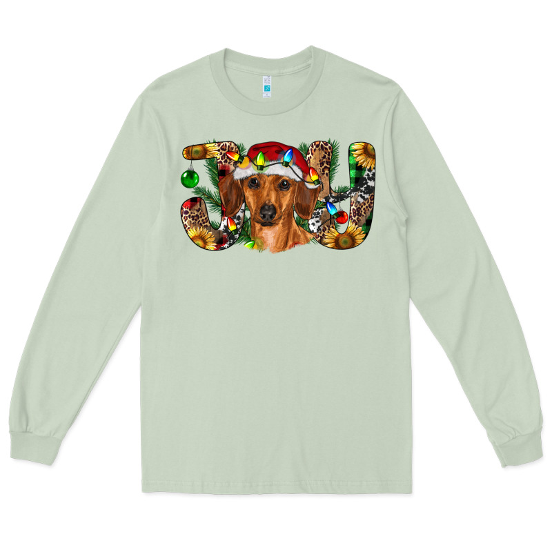 Dachshund Christmas Joy Long Sleeve Tee by RanaPortraitStore | Teevron