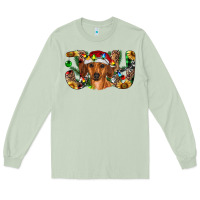 Matcha dachshund christmas joy Long Sleeve Tee - RanaPortraitStore
