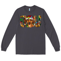 Smoke dachshund christmas joy Long Sleeve Tee - RanaPortraitStore