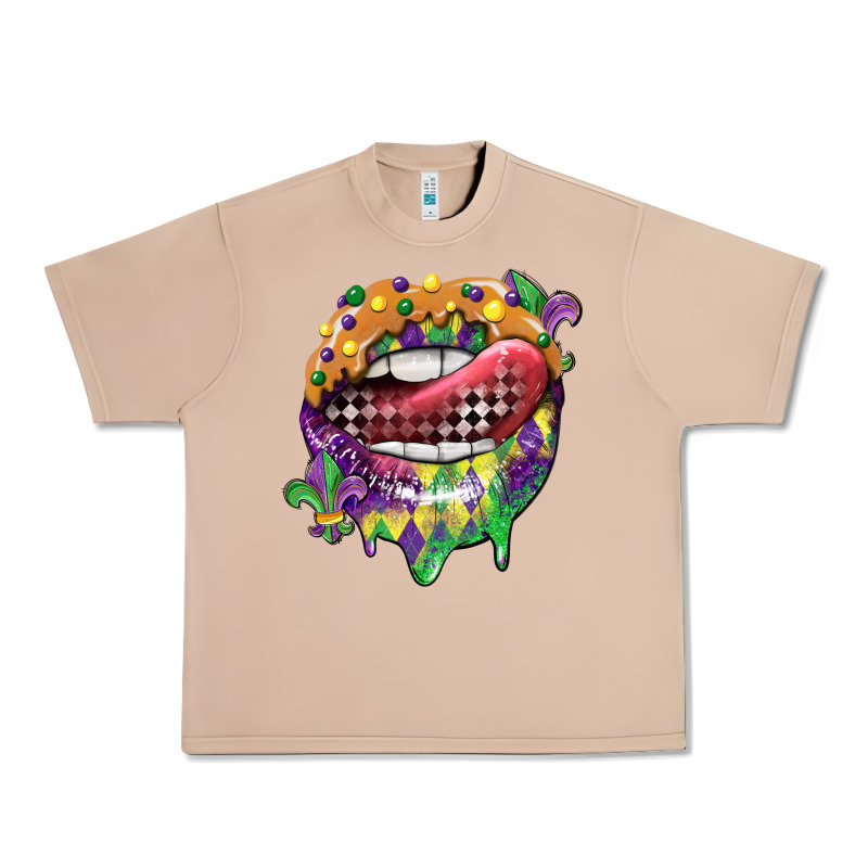 Mardi Gras Lips Urban Heavy Tee by CowGirlArtShop | Teevron