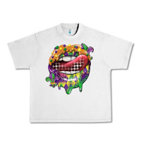 Lunar Rock mardi gras lips Urban Heavy Tee - CowGirlArtShop