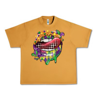 Peanut Butter mardi gras lips Urban Heavy Tee - CowGirlArtShop