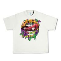 Pistachio mardi gras lips Urban Heavy Tee - CowGirlArtShop