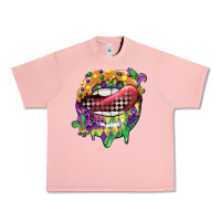 Salmon mardi gras lips Urban Heavy Tee - CowGirlArtShop