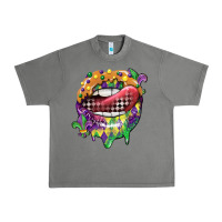 Tornado mardi gras lips Urban Heavy Tee - CowGirlArtShop
