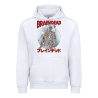 White Braindead-Ob7An Urban Hoodie - trangStudio