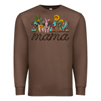 Chestnut farm mama with baby pigs Premium Sweatshirt - Artiststas