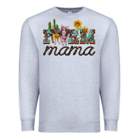 Heather Grey farm mama with baby pigs Premium Sweatshirt - Artiststas