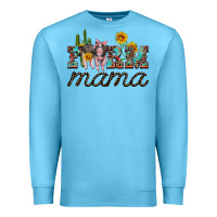 Ocean Blue farm mama with baby pigs Premium Sweatshirt - Artiststas