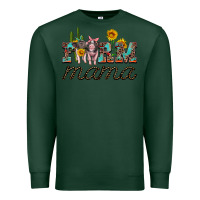 Sports Green farm mama with baby pigs Premium Sweatshirt - Artiststas