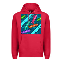 Cardinal school pencil seamless pattern Premium Hoodie - BundleAndBundleShop