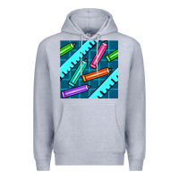 Heather Grey school pencil seamless pattern Premium Hoodie - BundleAndBundleShop
