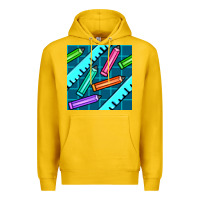 Lemon school pencil seamless pattern Premium Hoodie - BundleAndBundleShop