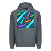 Rock school pencil seamless pattern Premium Hoodie - BundleAndBundleShop