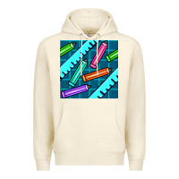 Sandshell school pencil seamless pattern Premium Hoodie - BundleAndBundleShop