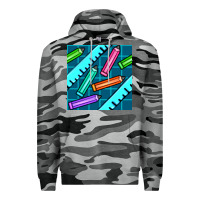 Slate Camo school pencil seamless pattern Premium Hoodie - BundleAndBundleShop