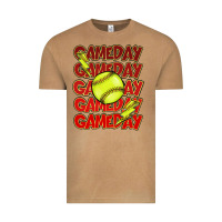 Vintage Camel Game day softball lightning bolt Vintage Tee - HowdyJamesFarm