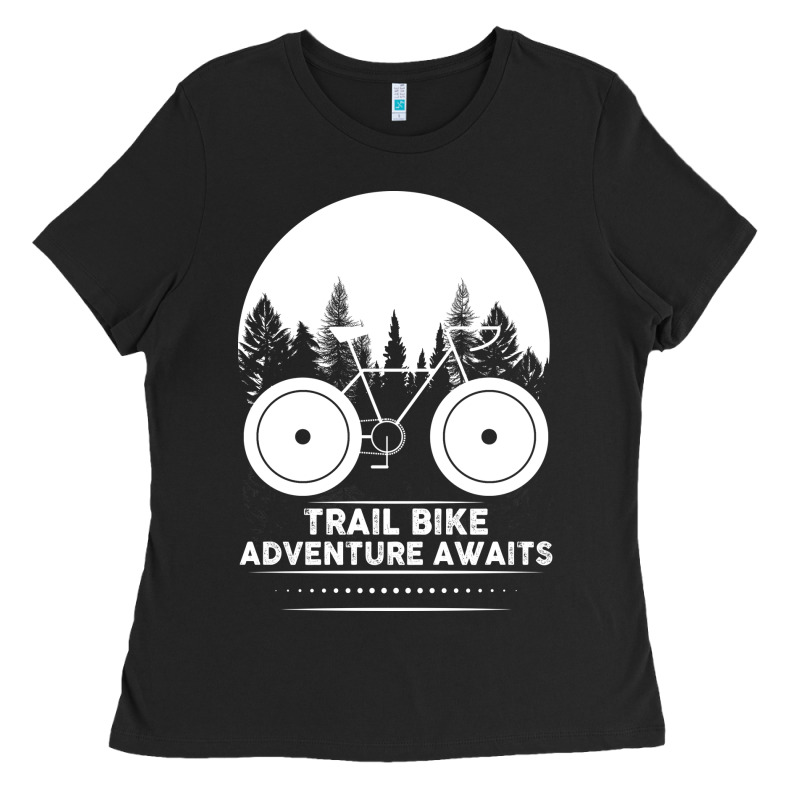 Trail Bike Adventure Awaits Ladies Tee by Bettercallsaul | Teevron