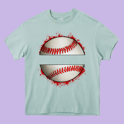 Personalized Baseball Heavy Core Tee Designed By Artiststas