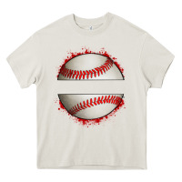 Cream personalized baseball Heavy Core Tee - Artiststas