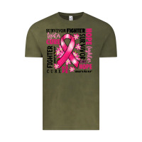 Vintage Olive survivor breast cancer ribbon Vintage Tee - RanaPortraitStore