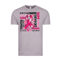Vintage Zinc survivor breast cancer ribbon Vintage Tee - RanaPortraitStore
