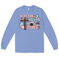 Colony Blue Easter Day A lot can happen in 3 days Long Sleeve Tee - CowGirlArtShop