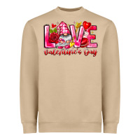 Love Valentines Day Gnome Heavyweight Sweatshirt | Teevron