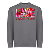 Storm Love Valentines Day Gnome Heavyweight Sweatshirt - CowhideDigitalArt