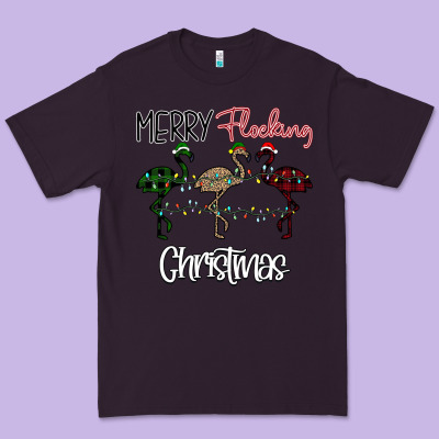 Merry Flocking Christmas Premium Tee Designed By Bettercallsaul