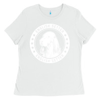 White English Setter English Setter Fan Gift Ladies Tee - trangStudio