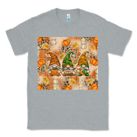Heather Grey Fall with Gnomes Classic Tee - texasbilliewilder