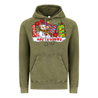 Vintage Olive love christmas snowman Vintage Hoodie - CowGirlArtShop
