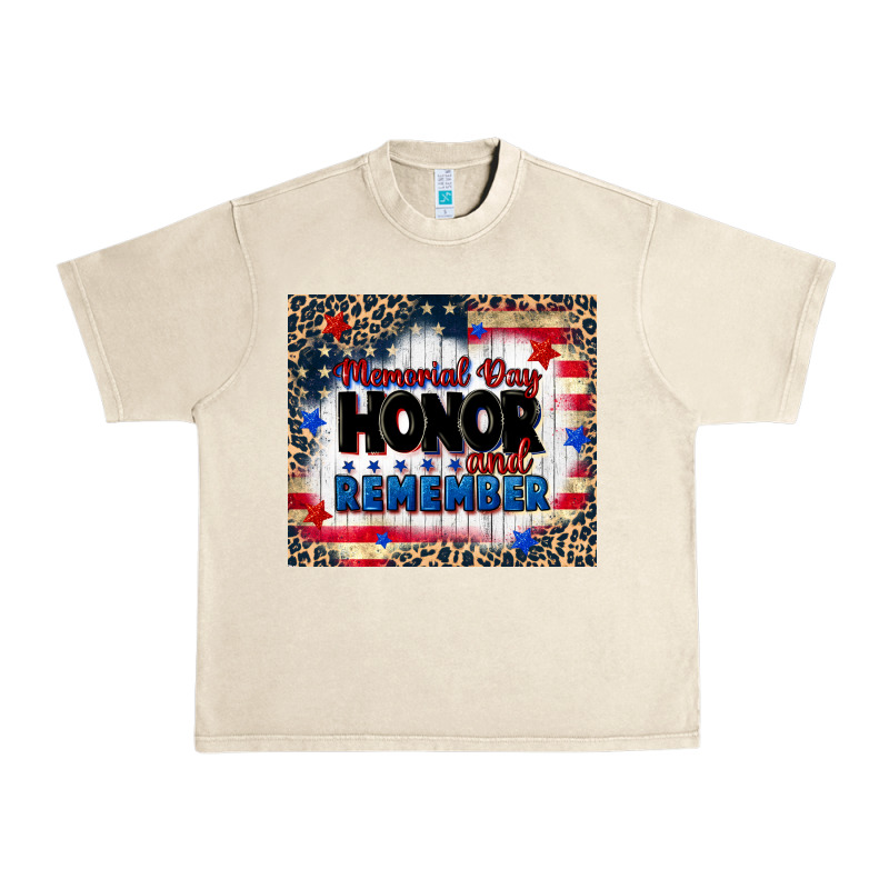 Memorial Day Honor And Remember Urban Heavy Tee by CowGirlArtShop | Teevron