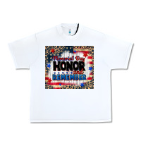White memorial day honor and remember Urban Heavy Tee - CowGirlArtShop
